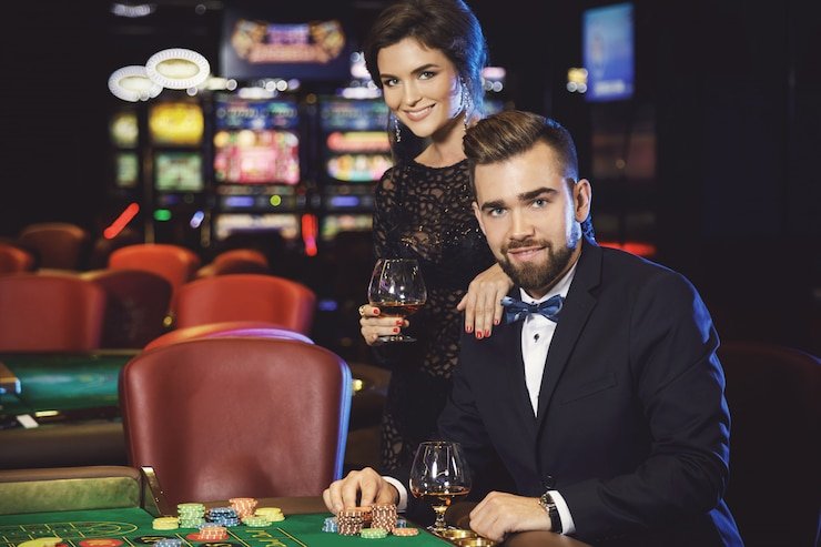 Antarmuka taruhan SA Gaming menampilkan chip dan pilihan taruhan yang jelas pada meja virtual
